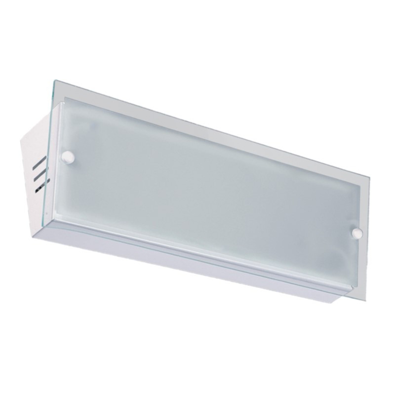 Aplique SAN LORENZO IBÉRICA inclinado rectangular para 2 luces E27 blanco Aplique SAN LORENZO IBÉRICA inclinado rectangular para 2 luces E27 blanco
