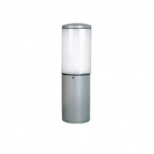 Farola LUCCIOLA BOLLARD III aluminio 50cms E27 acrílico opal gris