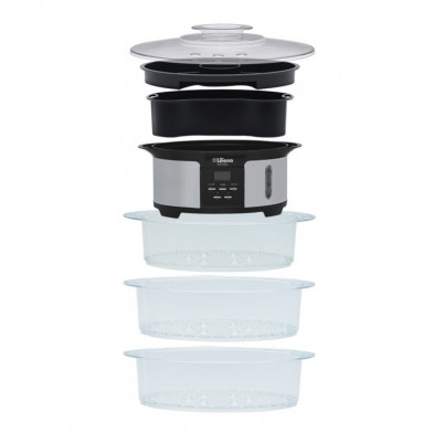Vaporiera LILIANA NATUREL AV930 digital 1 a 3 niveles timer apagado automático 1050w