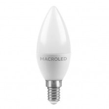 Lámpara led MACROLED vela E14 6W 540lm 6500k luz fría