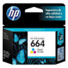 Cartucho original HP 664 tricolor para DeskJet, ENVY y OfficeJet
