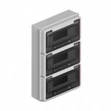 Caja SISTELECTRIC para 36 módulos DIN sobreponer IP65 gris