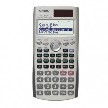 Calculadora financiera CASIO FC-200V con energía solar