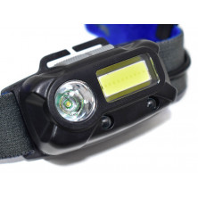 Linterna NISUTA tipo vincha batería recargable con luz delantera y trasera