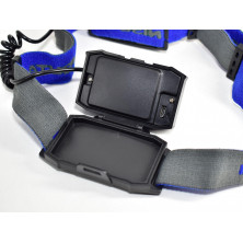 Linterna NISUTA tipo vincha batería recargable con luz delantera y trasera