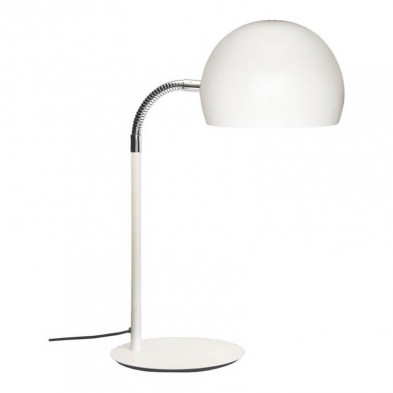 Lámpara de escritorio MARKAS flexible para 1 luz E27 pantalla bocha blanco