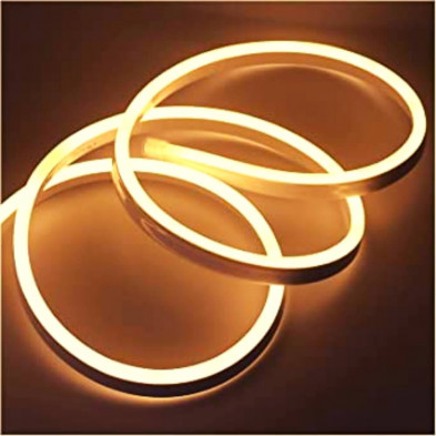 Tira Led ILUMROS NEON con Fuente 5 Metros 11mm IP65 12v Blanco Cálido