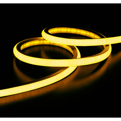 Kit ILUMROS NEON Tira LED con Fuente 5 Metros 11mm IP65 12v Amarillo