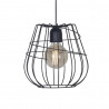 Colgante SAN LORENZO LARRY jaula para 1 luz E27 negro