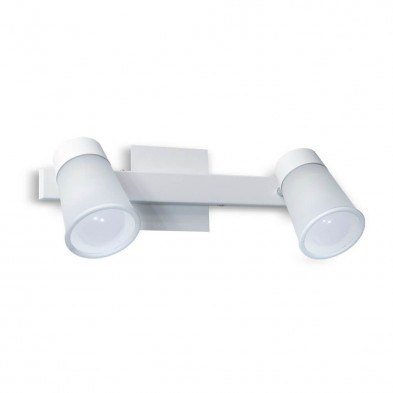 Spot SAN LORENZO VULCANO 2 luces E27 con base listón blanco
