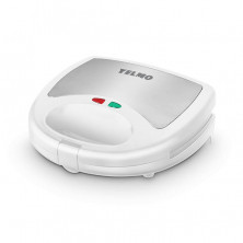 Sandwichera YELMO SW-1801 3 en 1 inoxidable 750W blanca