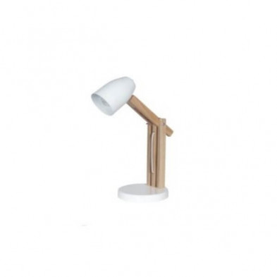 Lámpara de escritorio CARILUX E2 paraíso regulable con cabezal blanco E27 30cms