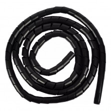 Cinta helicoidal HELLERMANN TYTON FH-5 spiral 1'' 25mm negro por metro