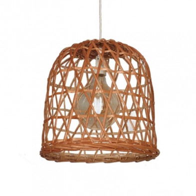 Campana de mimbre CARILUX 30X30N calada 30x30cm color natural