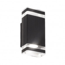 Aplique SAN JUSTO CHALTEN unidireccional aluminio 2 luces GU10 negro