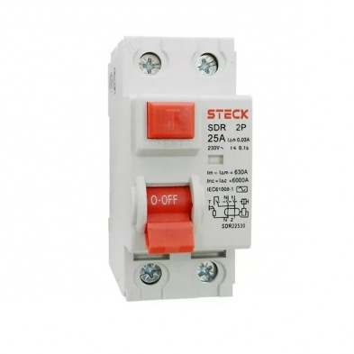 Disyuntor STECK SDR22530 Bipolar 25A 30ma
