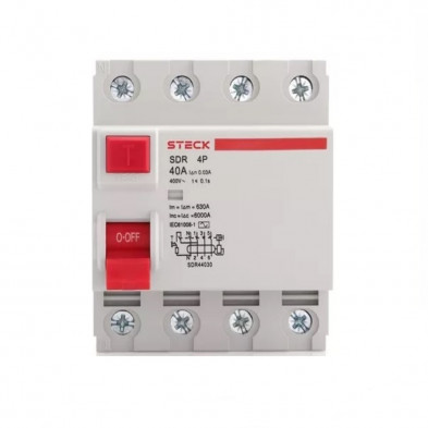 Disyuntor STECK SDR44030 Tetrapolar 40A 30ma
