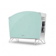 Vitroconvector Estufa PEABODY PE-BVC15C Doble Placa De Vidrio Templado 1500w Celeste