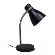 Lámpara de Escritorio CANDIL PIPO Flexible E27 Negro Mate