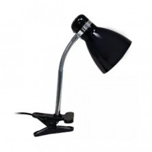 Lámpara de Escritorio CANDIL PIPO Tipo Pinza Flexible E27 Negro