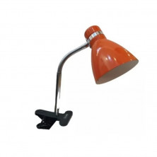 Lámpara de escritorio CANDIL PIPO tipo pinza flexible e27 naranja