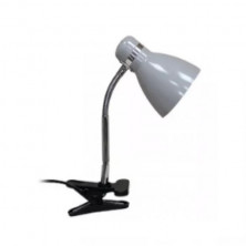 Lámpara de Escritorio CANDIL PIPO Tipo Pinza Flexible E27 Gris
