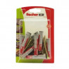 Kit FISCHER Taco DUOPOWER 6 + Tornillo tmf phillips 4.5x 35mm x10 unidades