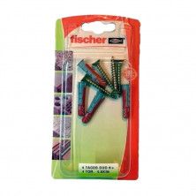 Kit FISCHER Taco DUOPOWER 6 + Tornillo tmf phillips 4.5x 35mm x4 unidades