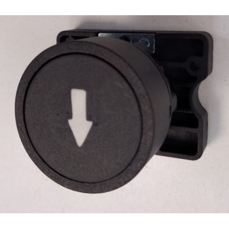 Pulsador steck s-lprn8/f plástico con flecha bajar negro