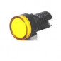 Led STECK ojo de buey amarillo 220vca para panel 22mm IP65