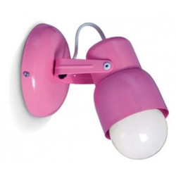 Spot SAN JUSTO Carilo para 1 luz E27 infantil rosa