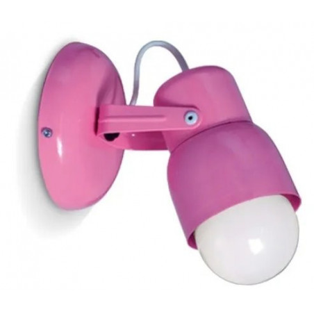 Spot SAN JUSTO Carilo para 1 luz E27 infantil rosa