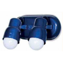 Spot SAN JUSTO Carilo para 2 luces E27 azul  metalizado