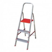 Escalera BOTAFOGO EBD3 aluminio hogar 3 Escalones con plataforma 120kg