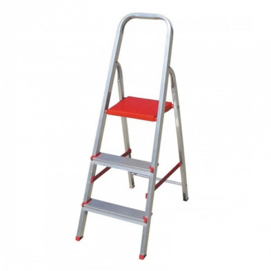 Escalera BOTAFOGO EBD3 aluminio hogar 3 Escalones con plataforma 120kg