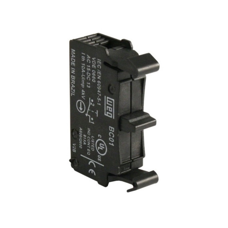 Bloque de contacto simple WEG BC01F-CSWX10 1NC BC 01