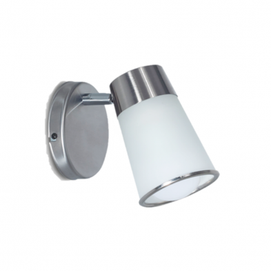 Spot SAN LORENZO VULCANO 1 luz E27 con base florón blanco