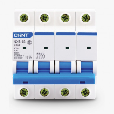 Térmica tetrapolar CHINT NXB-63 63A 6kA curva c