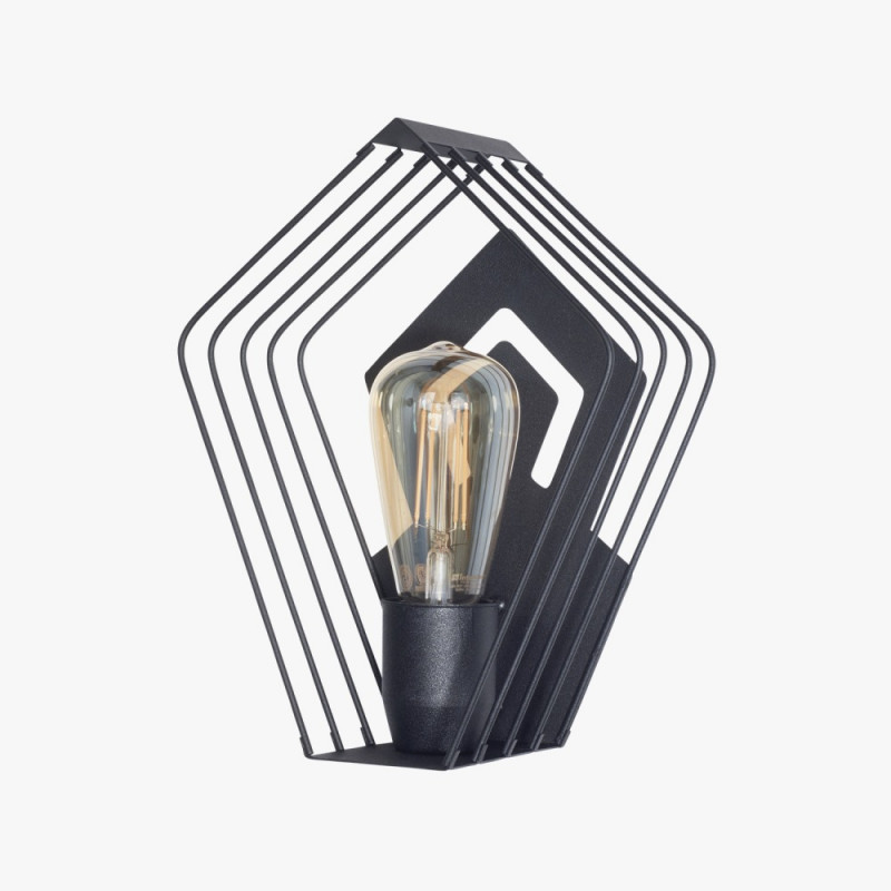 Aplique FERROLUX JAULA Varese para 1 luz E27 negro Aplique FERROLUX JAULA Varese para 1 luz E27 negro