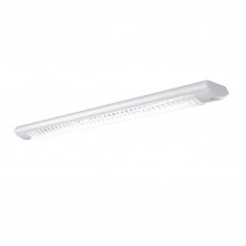 Artefacto indular ecco para tubo fluorescente de 1x18w color blanco con louver