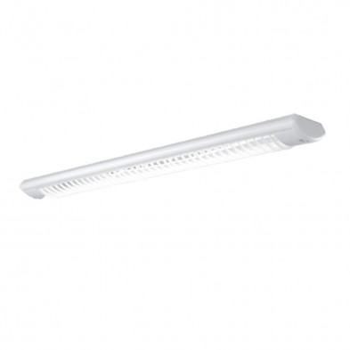 Artefacto indular ecco para tubo fluorescente de 1x18w color blanco con louver