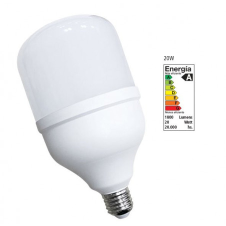 Lámpara led TBCin High Power clp E27 20w luz fría