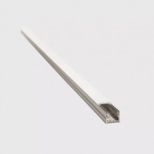 Perfil de aluminio ATRIM LUMIERE Led simple con difusor policarbonato 2.5m