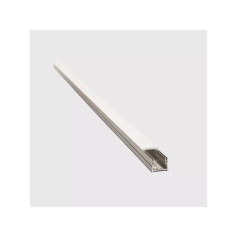 Perfil de aluminio ATRIM LUMIERE Led simple con difusor policarbonato 2.5m