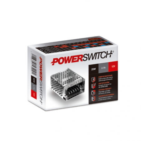 Fuente POWERSWITCH 25w 110/240v 12vdc 2A IP20