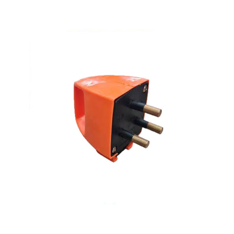 Ficha industrial 3 x 16a con salida lateral