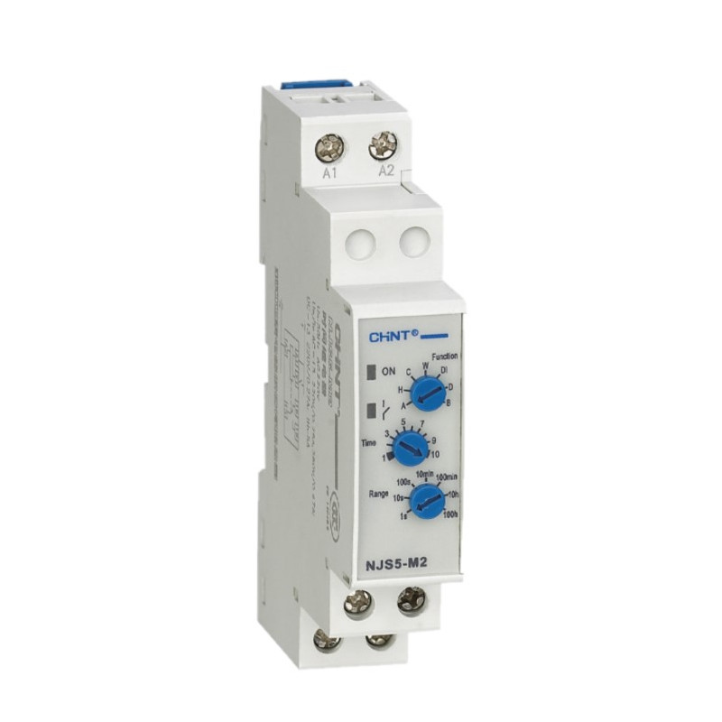 Relé CHINT NJS5-M2 temporizador programable multifunción 1 seg-100 h-380VCA