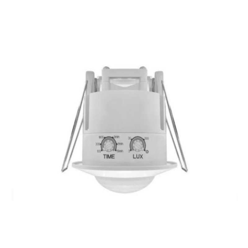 Sensor de movimiento MACROLED embutido 360 6m 1200W Max IP20 220V Sensor de movimiento MACROLED embutido 360 6m 1200W Max IP20 220V