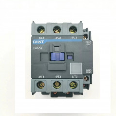Contactor CHINT NXC-50 tripolar 50a + auxiliar 1na/1nc 220vca
