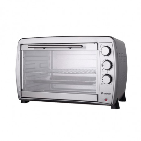 Horno Electrico EVEREST EV-45E 45L 3 Niveles 1800W Acero Inoxidable